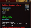 Knight's Gauntlets of Force