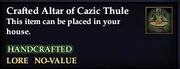 Crafted Altar of Cazic Thule