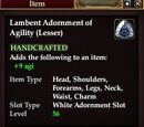 Lambent Adornment of Agility (Lesser)