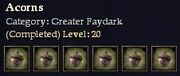 CQ greaterfaydark acorns Journal
