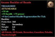 Arcane Buckler of Beasts