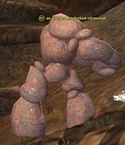 An alarmed underfoot elemental