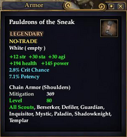 Pauldrons of the Sneak