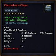 Omnushan's Claws