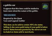 A goblin ear
