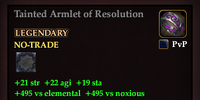 Tainted Armlet of Resolution
