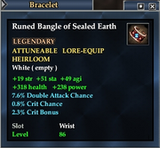 Runed Bangle of Sealed Earth