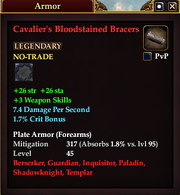 Cavalier's Bloodstained Bracers