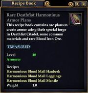 Rare Deathfist Harmonious Armor Plans