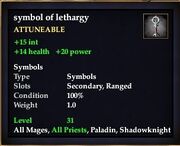 Symbol of lethargy