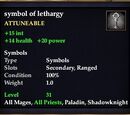Symbol of lethargy