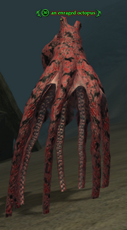 An enraged octopus
