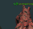 An enraged octopus