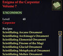 Enigma of the Carpenter Volume 7