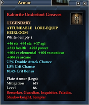 Kaborite Underfoot Greaves