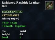 Fashioned Rawhide Leather Belt