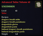 Advanced Tailor Volume 62