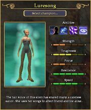 Luresong arena stats