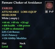 Parmare Choker of Avoidance