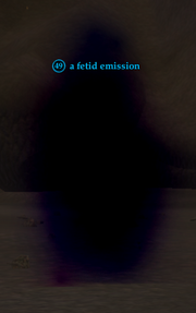 A fetid emission