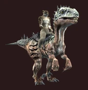 Scaled Mountain Saliraptor (Equipped)