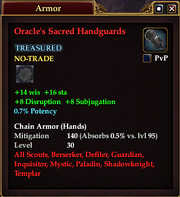 Oracle's Sacred Handguards