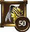 Achievement Icon ribbon gray gold female head 50.png