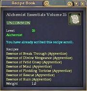 Alchemist Essentials Volume 25