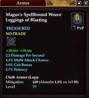 Magus's Spellbound Weave Leggings of Blasting