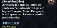 Clockwork Warrior (Swashbuckler)
