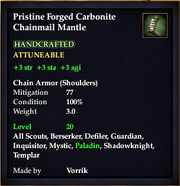 Carbonite Chainmail Mantle