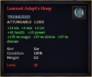 Learned Adept's Hoop