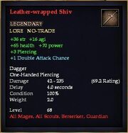 Leather-wrapped Shiv