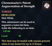Chronomaster's Potent Augmentation of Strength