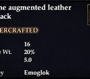 Augmented leather backpack