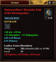 Naturewalker's Shoulder Pads of the Forestspeaker