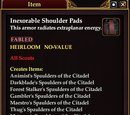 Inexorable Shoulder Pads