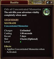 Orb of Concentrated Memories