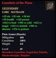 Gauntlets of the Pious
