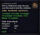 A skeleton mask