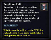 Beryllium Relic