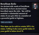 Beryllium Relic