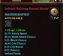 Imbued Bubinga Round Shield