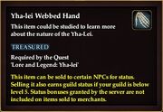 Yha-lei Webbed Hand