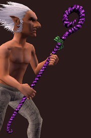 Candy-Striped Crook of Gloom (Equipped)