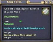 Ancient Teachings of- Essence of Close Mind