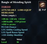 Bangle of Mending Spirit