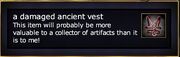 A damaged ancient vest