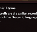 Draconic Etyma