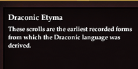 Draconic Etyma